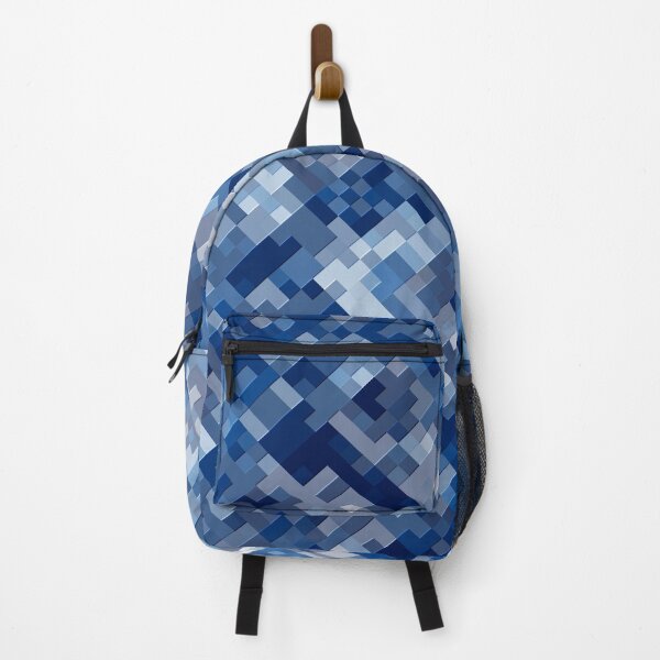 Item preview, Embossed Pixel Pattern in Many Shades of Blue designed and sold by Trevor Hirst.