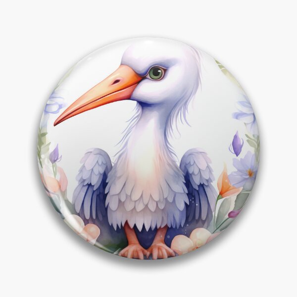 Item preview, Indian Stork Animal Clipart, Asia Animal, Exotic Fauna Art, Asian Mammal, Eastern Wildlife, Rare Species, Endemic Nature designed and sold by CoolorPaint.