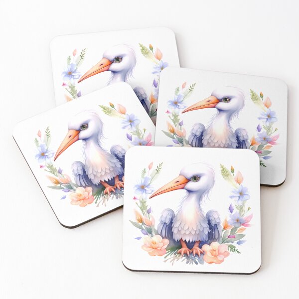 Item preview, Indian Stork Animal Clipart, Asia Animal, Exotic Fauna Art, Asian Mammal, Eastern Wildlife, Rare Species, Endemic Nature designed and sold by CoolorPaint.
