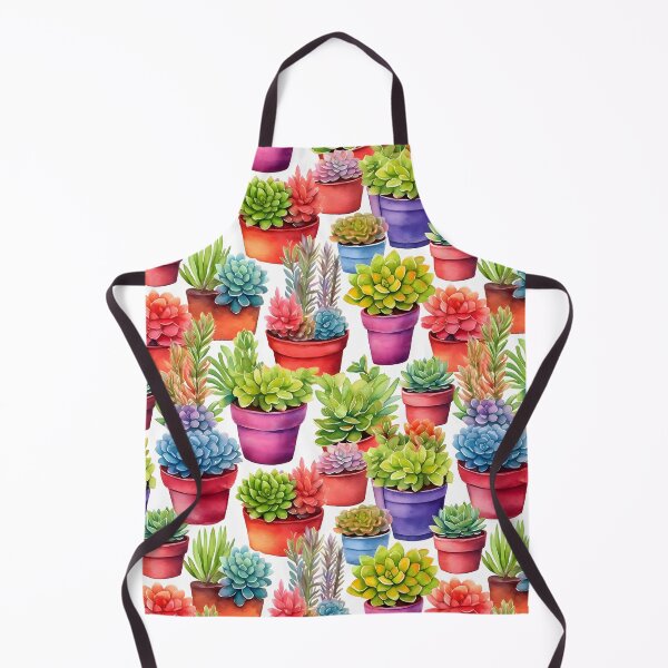 Item preview, Potted Succulents Pattern designed and sold by ArtfulVixen.