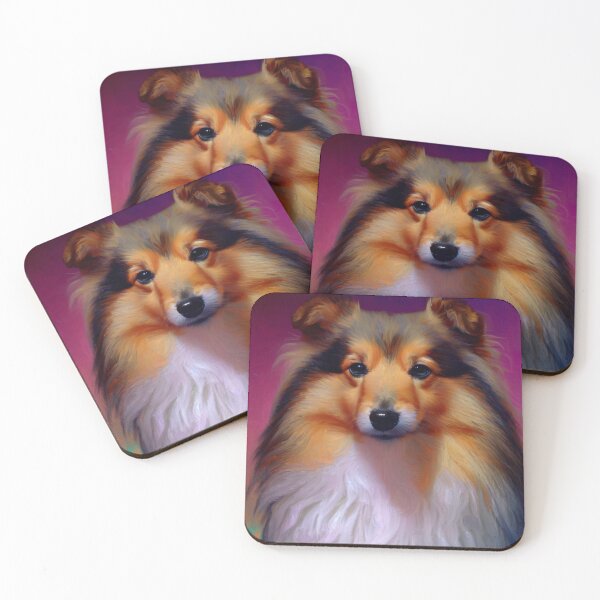 Item preview, Magenta Renaissance: The Gentle Shetland Sheepdog designed and sold by StyleSyndicatio.