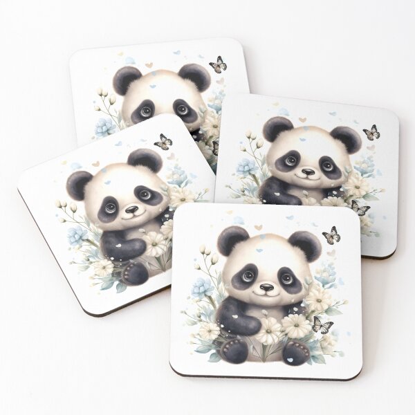 Item preview, Panda Animal Clipart, Animal de Asia, Arte de fauna exótica, Mamífero asiático, Fauna oriental, Especies raras, Naturaleza endémica designed and sold by CoolorPaint.