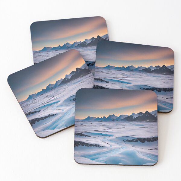 Item preview, Arctic Tundra Landscapes With a Snowy and Icy Terrain, Ai Generated Art designed and sold by AiGens.