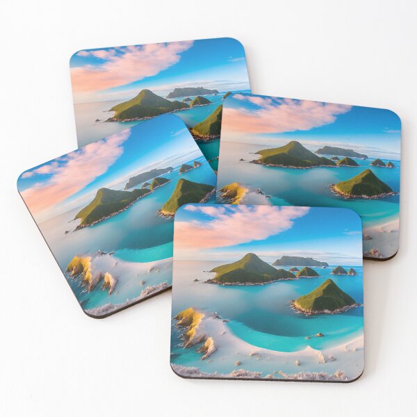 Item preview, Oceanic Landscapes With Crystal Clear Blue Waters, Ai Generated Art designed and sold by AiGens.