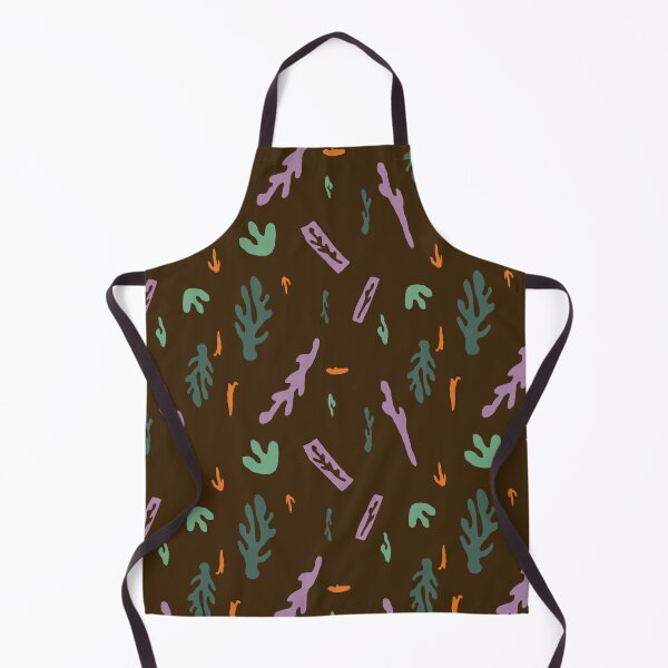Item preview, Cut out abstract flourish brown seamless pattern designed and sold by Yana Mustafina | Boho Soulful Designs.