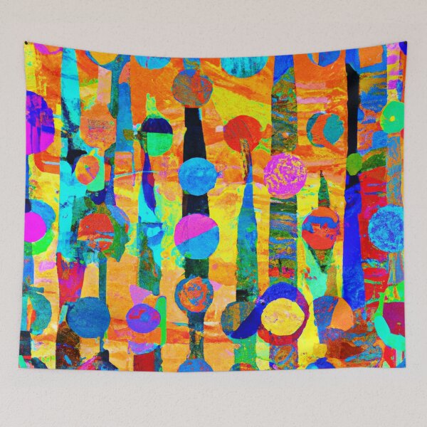 Item preview, Vibrant Colorful Balls Pattern Art designed and sold by Health And Fitness Posts e-Store.
