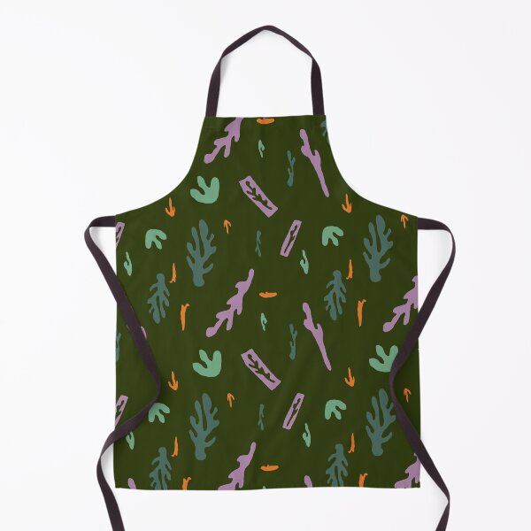 Item preview, Cut out abstract flourish green seamless pattern designed and sold by Yana Mustafina | Boho Soulful Designs.