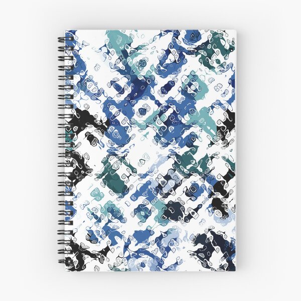 Item preview, Diagonal Kaleidoscope Pattern in Blue Green and White designed and sold by Trevor Hirst.