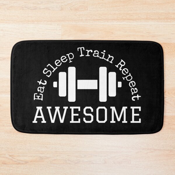 Item preview, Eat Sleep Train Repeat Gym lover T shirt designed and sold by diddlysquid.