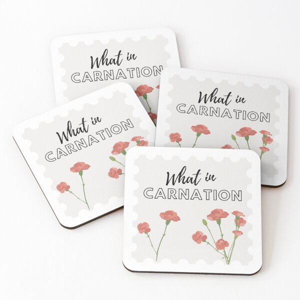 Item preview, What in Carnation Stamp Pun designed and sold by totheluna.