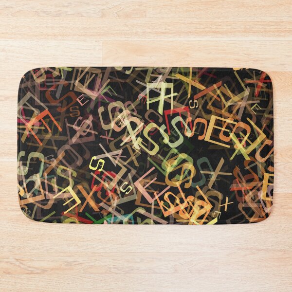 Item preview, Crazy Jumbled Alphabet Fun Pattern in Warm Colours designed and sold by Trevor Hirst.