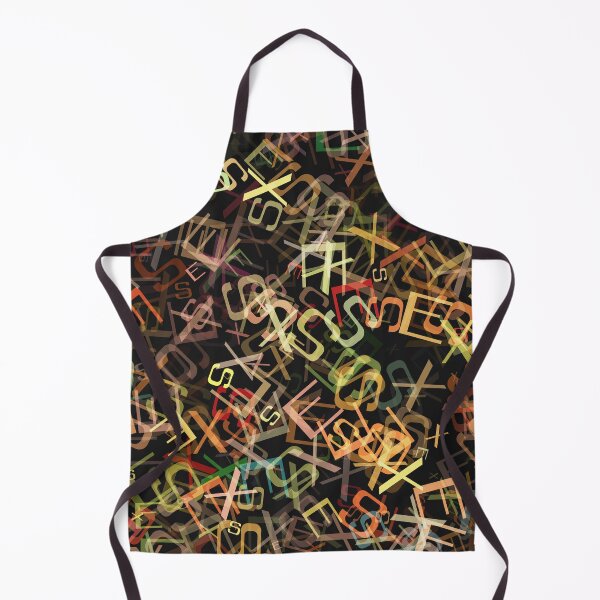 Item preview, Crazy Jumbled Alphabet Fun Pattern in Warm Colours designed and sold by Trevor Hirst.