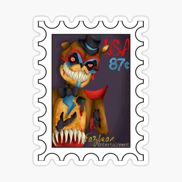 Creepy Bear Stamp Sticker