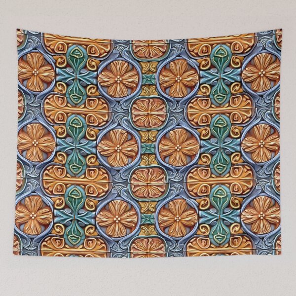Item preview, Floral Geometric Art: Vibrant Patterns designed and sold by GiveMeMood.