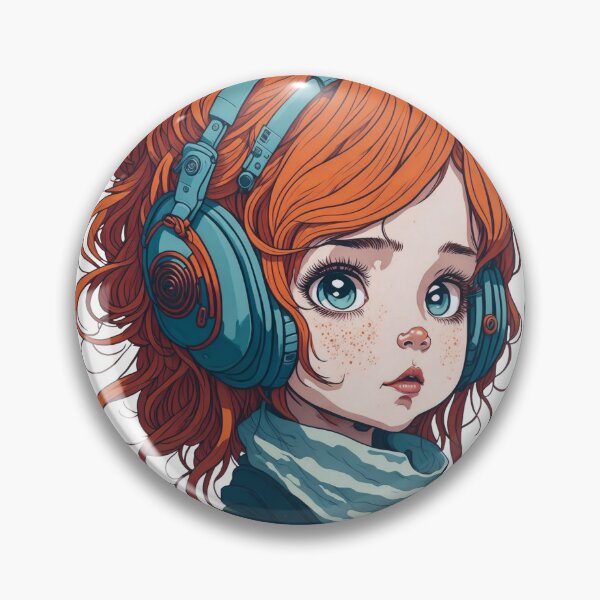 Artikelvorschau, Cute girl wearing headset. entworfen und verkauft von Amorndetch.