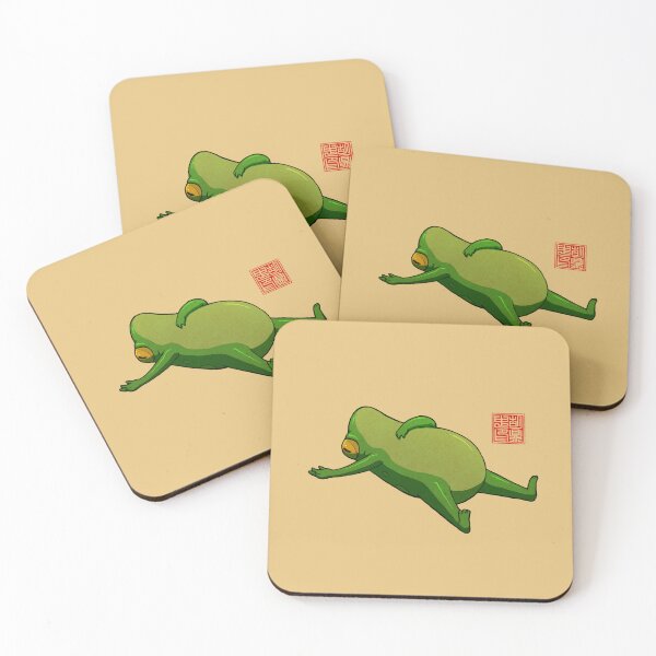 Item preview, Yoga Frog Mood designed and sold by DingHuArt.