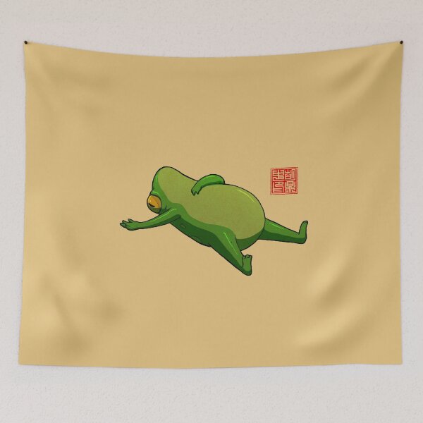 Item preview, Yoga Frog Mood designed and sold by DingHuArt.