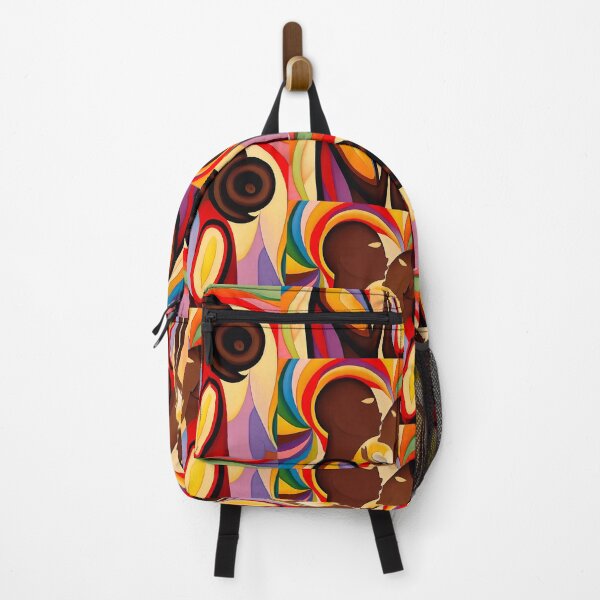 Item preview, Couple looking at each other, holding their unified heart, Colorful background, Modern Art designed and sold by Liapki.