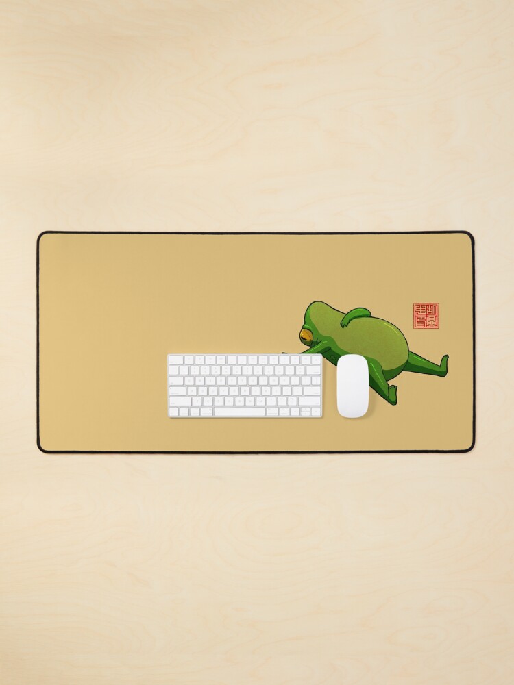 Yoga Frog Mood Mouse Pad for Sale by DingHuArt