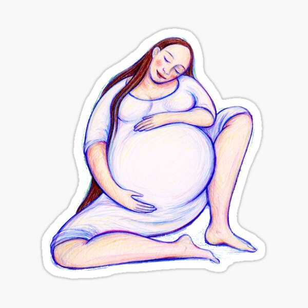 Item preview, Pregnant Woman designed and sold by wildwisebeauty.