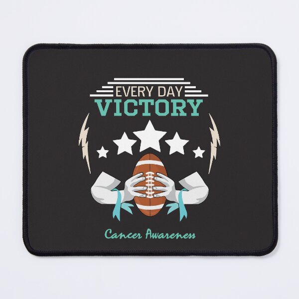 Item preview, ovarian cancer Awareness teal ribbon every day victory designed and sold by shaderepublic.