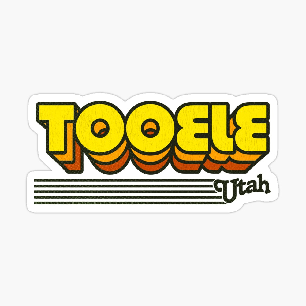 Tooele, Utah | Retro Stripes Sticker
