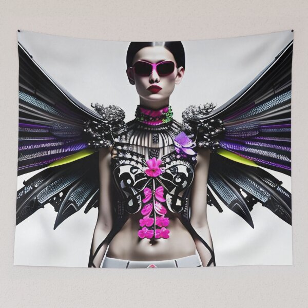 Item preview, "Futuristic Odyssey: A Portrait of Adventure and Imagination" designed and sold by DraftDuck.