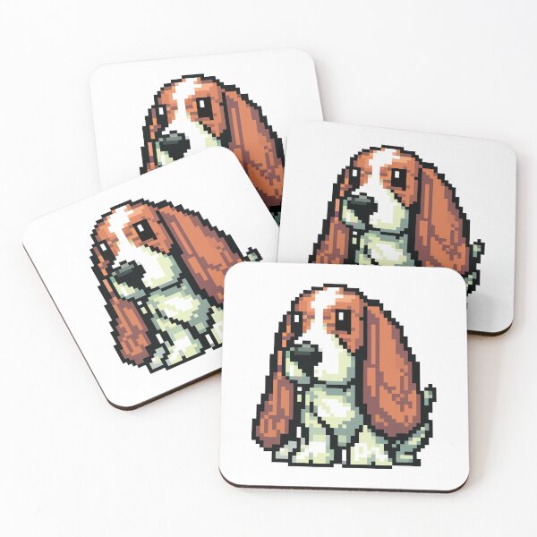 Item preview, Basset Hound Pixel Pal designed and sold by EveryKindaThing.