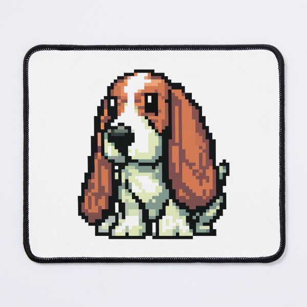 Item preview, Basset Hound Pixel Pal designed and sold by EveryKindaThing.