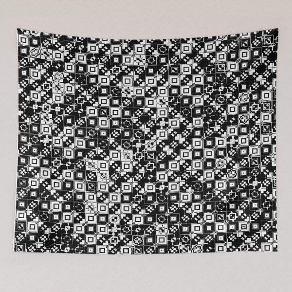 Item preview, Black and White Random Check Pattern designed and sold by Trevor Hirst.