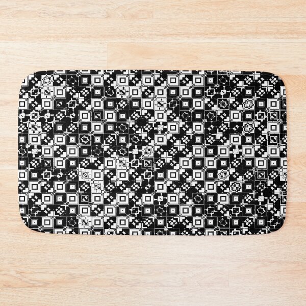 Item preview, Black and White Random Check Pattern designed and sold by Trevor Hirst.