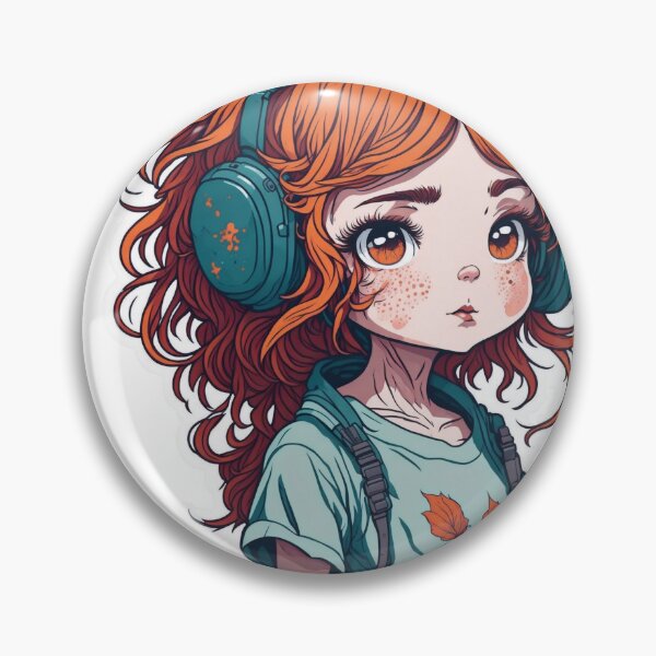 Artikelvorschau, Cute girl wearing headset. entworfen und verkauft von Amorndetch.