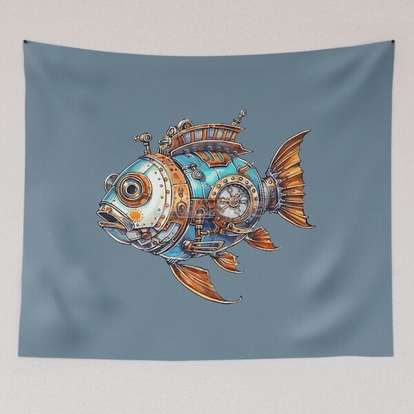 Item preview, Steampunk Fish designed and sold by Niftylife.