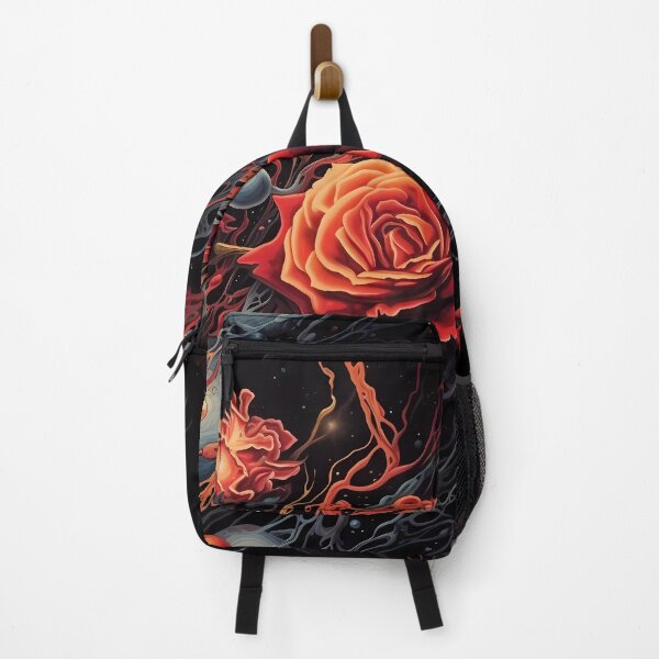 Item preview, Abstract Gothic Red and Orange Roses in Space designed and sold by ZombiOctopi.