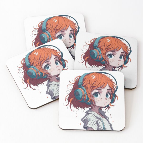 Artikelvorschau, Cute girl wearing headset. entworfen und verkauft von Amorndetch.