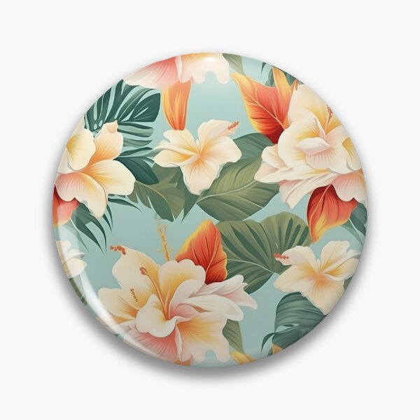 Artikelvorschau, Acryl Pastell Hawaii Blume | Aloha-Muster | Von der Natur inspiriert entworfen und verkauft von BoredF.