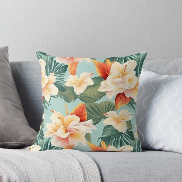 Item preview, Flor acrílica en colores pastel de Hawái | Patrón Hawaiano | Inspirado en la naturaleza designed and sold by BoredF.