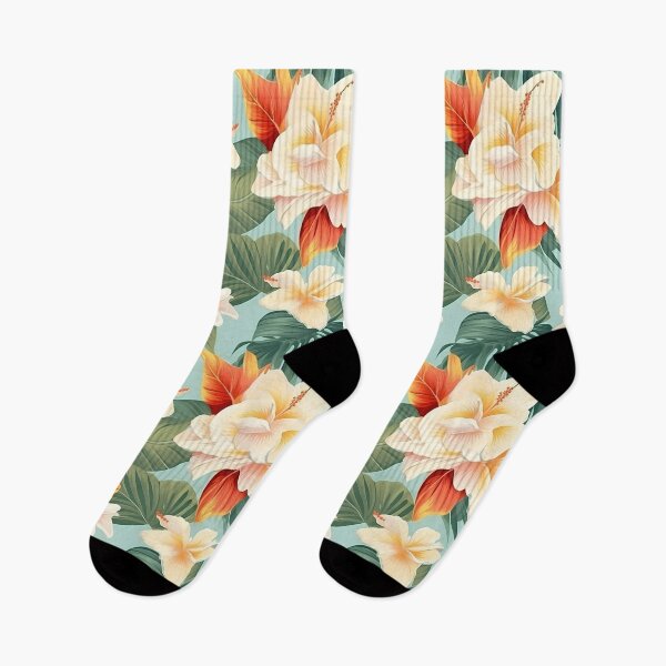 Aperçu de l'œuvre Pastel Acrylique Hawaï Fleur | Motif Aloha | Inspiré par la nature créée et vendue par BoredF.