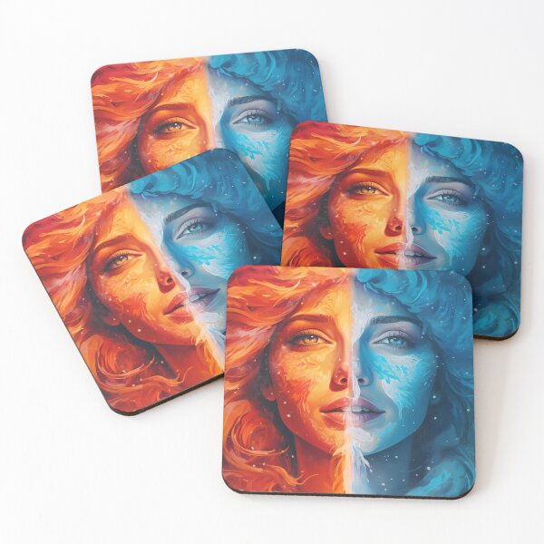 Item preview, Duality of Emotions: Fire and Ice designed and sold by Wallart-Nisyo.