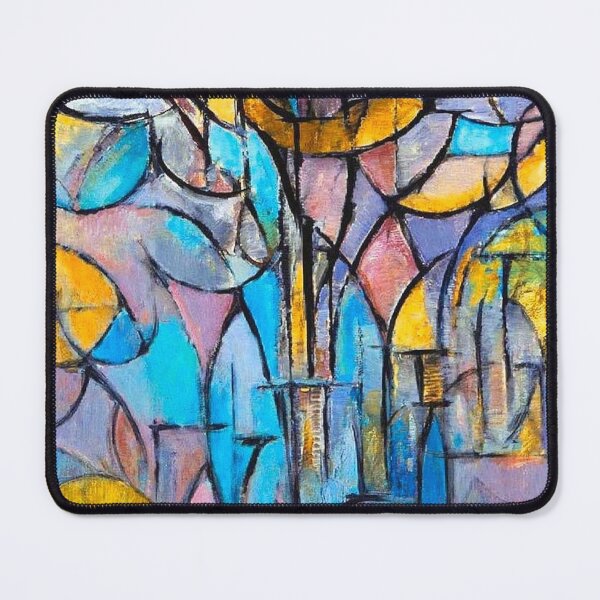 Item preview, Piet Mondrian trees painted abstract art -  designed and sold by Crep Customs.
