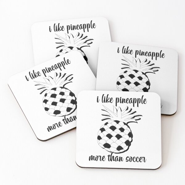 Item preview, I like pineapple more than soccer designed and sold by sednalafandy79.