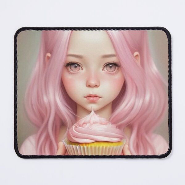 Item preview, Cute Cupcake Girl #1 designed and sold by Yarora.ai.