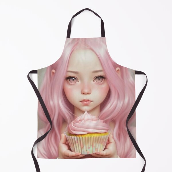 Item preview, Cute Cupcake Girl #1 designed and sold by Yarora.ai.