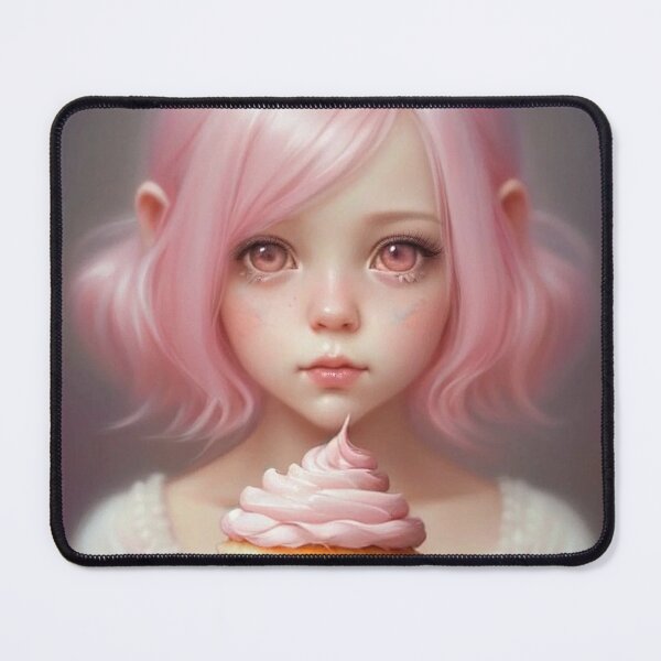 Item preview, Cute Cupcake Girl #4 designed and sold by Yarora.ai.