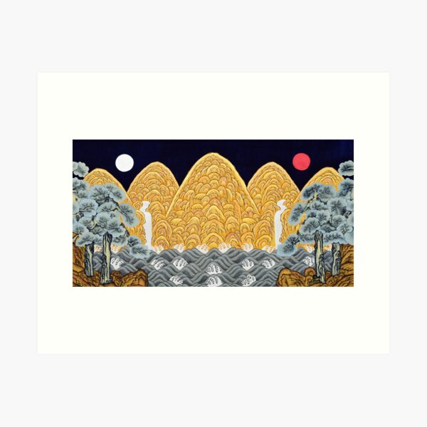 Item preview, Sun and Moon and Five Peaks - Ilwol Obongdo designed and sold by Nyangicula.