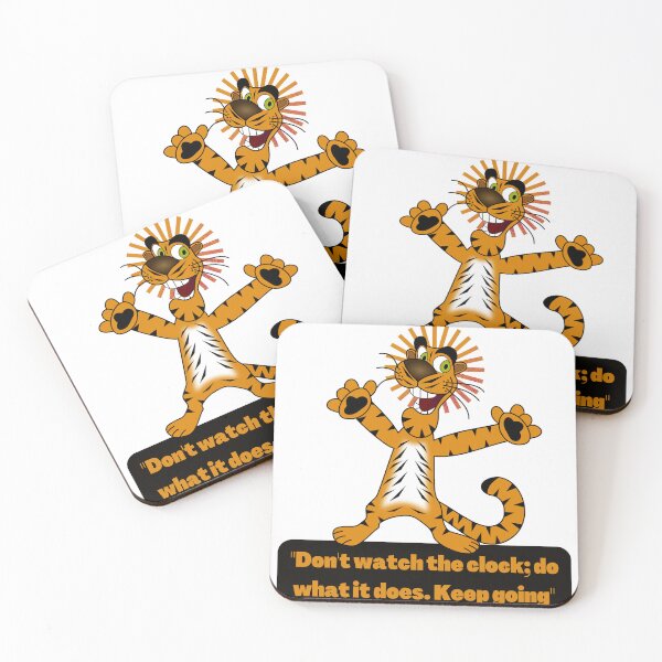 Item preview, "Don't watch the clock; do what it does. Keep going."  designed and sold by pedroserpa.