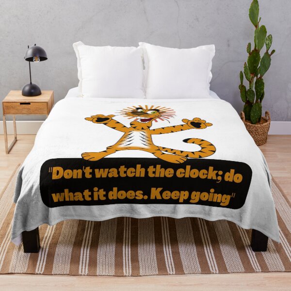 Item preview, "Don't watch the clock; do what it does. Keep going."  designed and sold by pedroserpa.