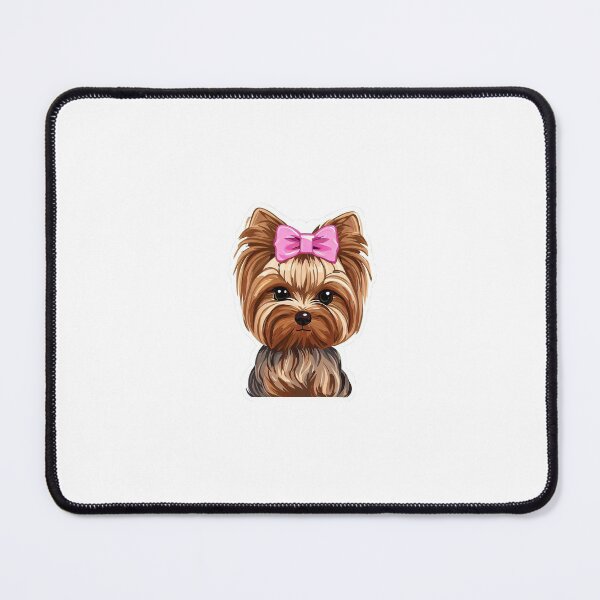 Item preview, Yorkie in a pink bow designed and sold by timgd22.