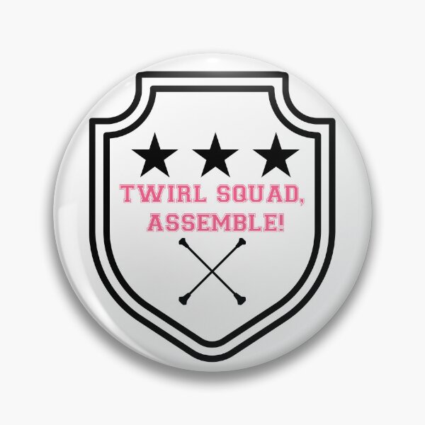 Item preview, Twirl Squad Assemble! Baton Twirling Logo for Twirlers and Teams designed and sold by Peppermintmama.
