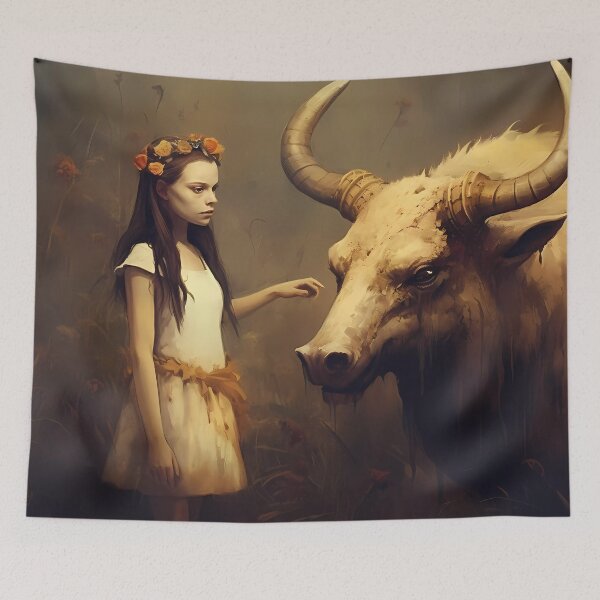 Item preview, The Girl and the Gentle Beast: A Tale of Connection designed and sold by Wallart-Nisyo.